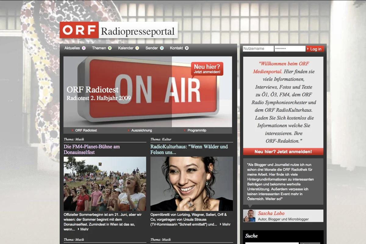 ORF · Radiopresseportal — Medienportal